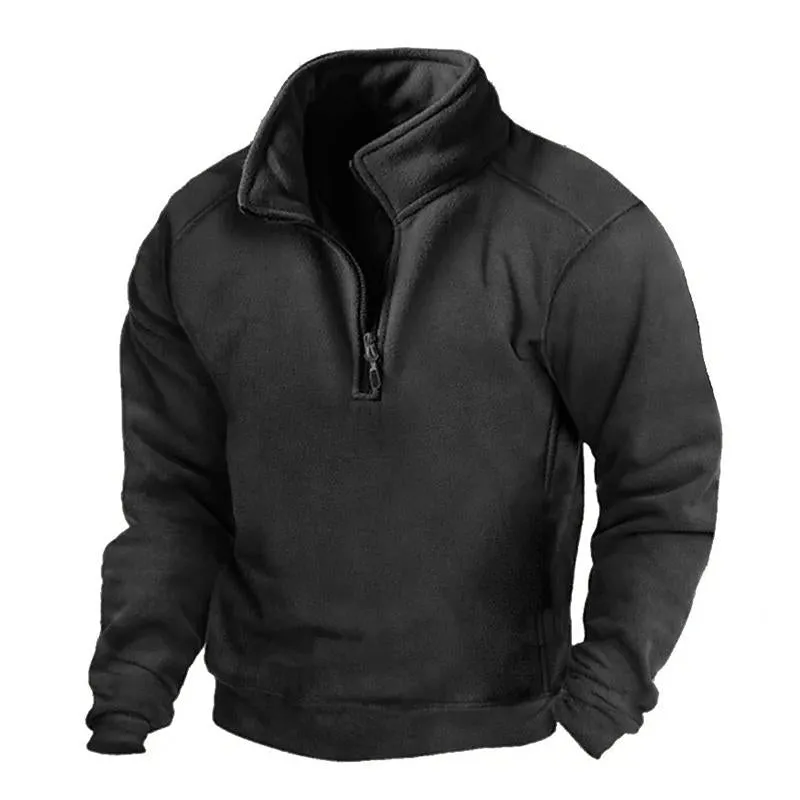 Men's Casual V-Neck Fleece Warm Tactical Pullover Sweatshirt 91939191M sold by Manly product image thumbnail 2