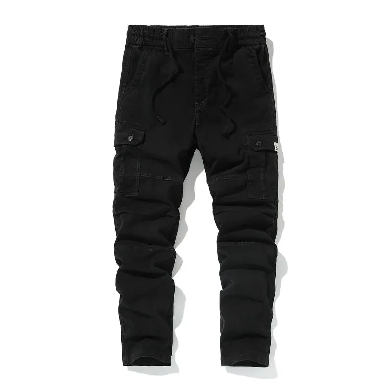 Men's Casual Outdoor Cotton Multi-Pocket Training Cargo Pants 42364375M sold by Manly product image thumbnail 4