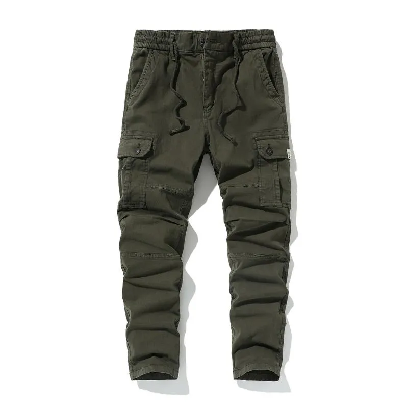Men's Casual Outdoor Cotton Multi-Pocket Training Cargo Pants 42364375M sold by Manly product image thumbnail 3