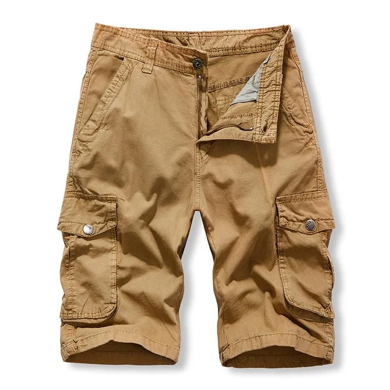 Men's Casual Outdoor Cotton Washed Multi-pocket Cargo Shorts 25536112M sold by Manly product image thumbnail 5
