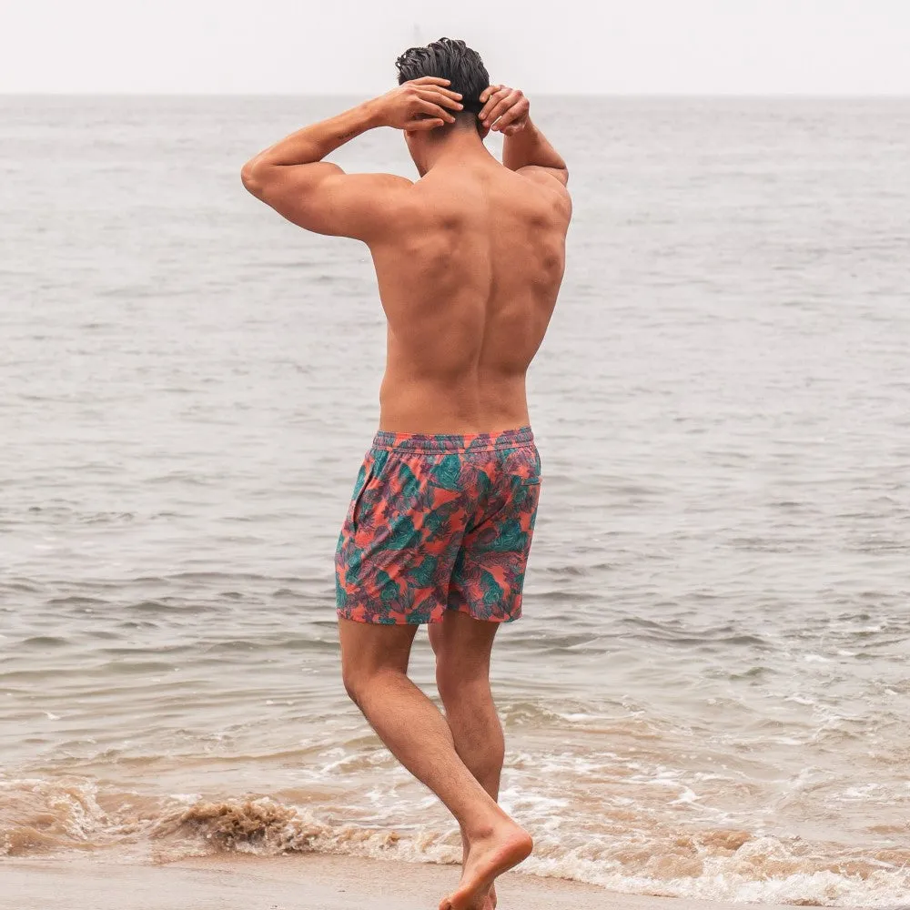 5.5 Inch Inseam Stretch Jungle Tiger Swim Trunks sold by maamgic product image thumbnail 3