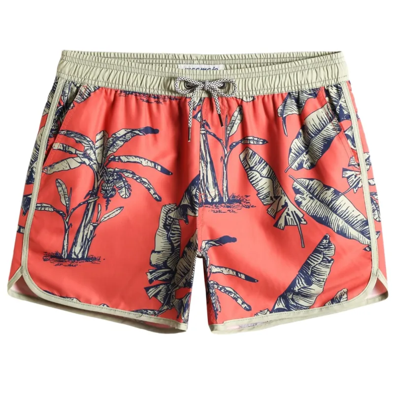 TropicalVibe Banana Leaves Swim Trunks sold by maamgic