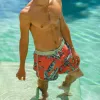 TropicalVibe Banana Leaves Swim Trunks sold by maamgic