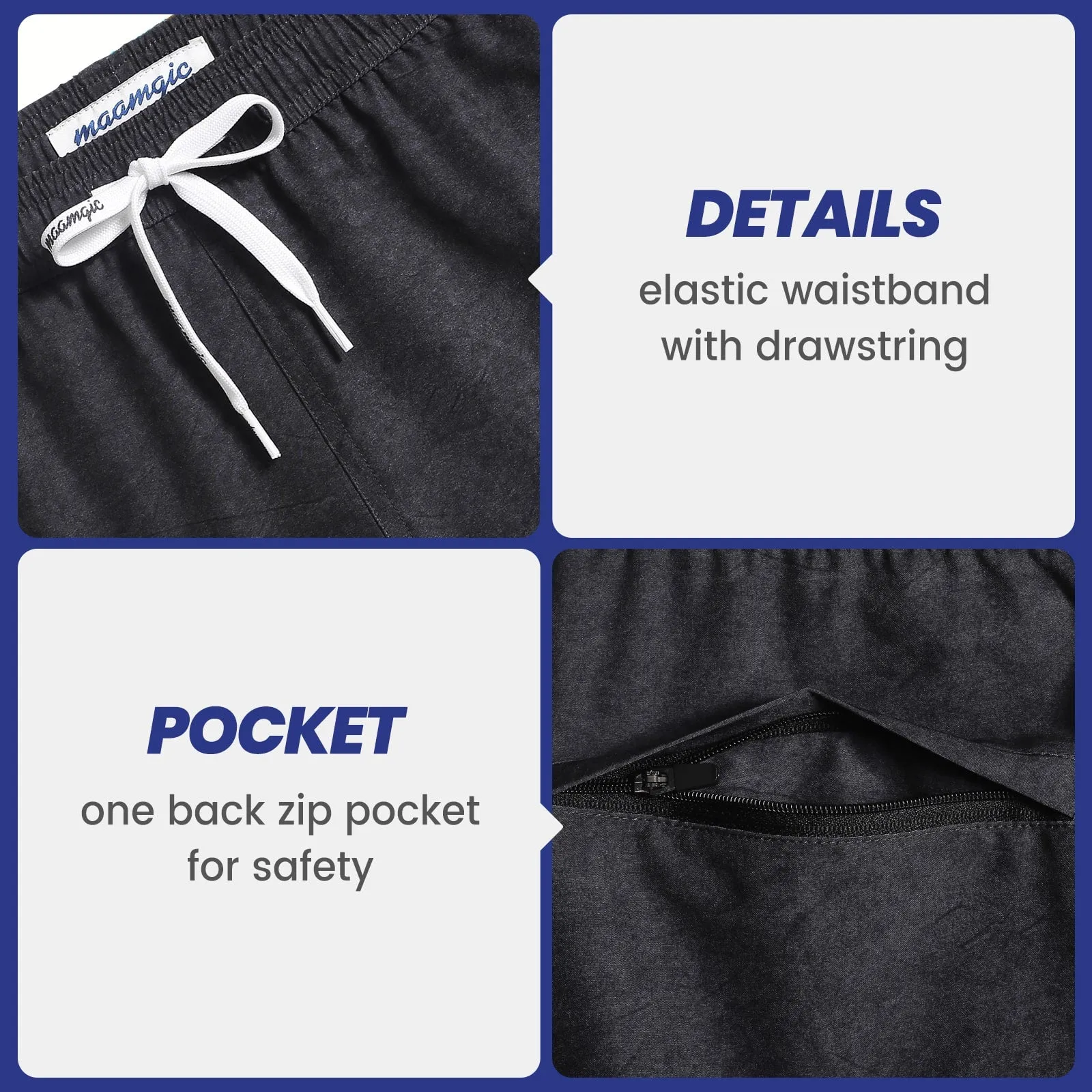 PurePalette Ⅱ Solid Color Stretch Swim Trunks sold by maamgic product image thumbnail 4