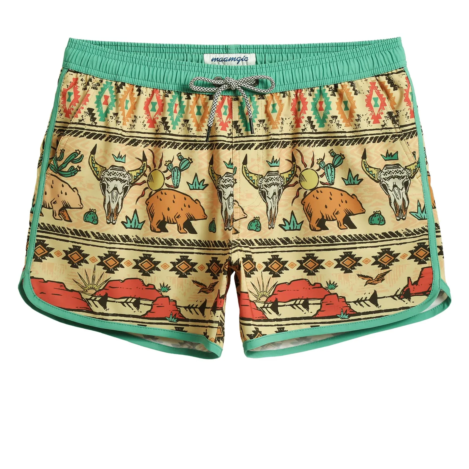 MayanEra Desert Gobi Swim Trunks sold by maamgic