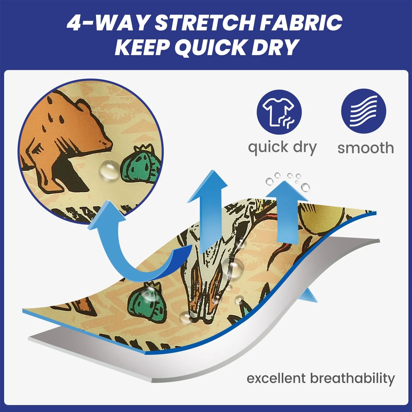 MayanEra Desert Gobi Swim Trunks sold by maamgic product image thumbnail 3