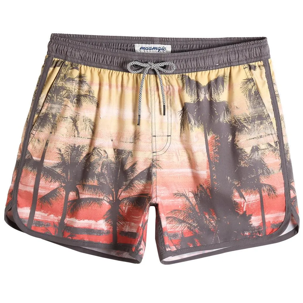 4.5 Inch Inseam Vintage Sunset Swim Trunks sold by maamgic