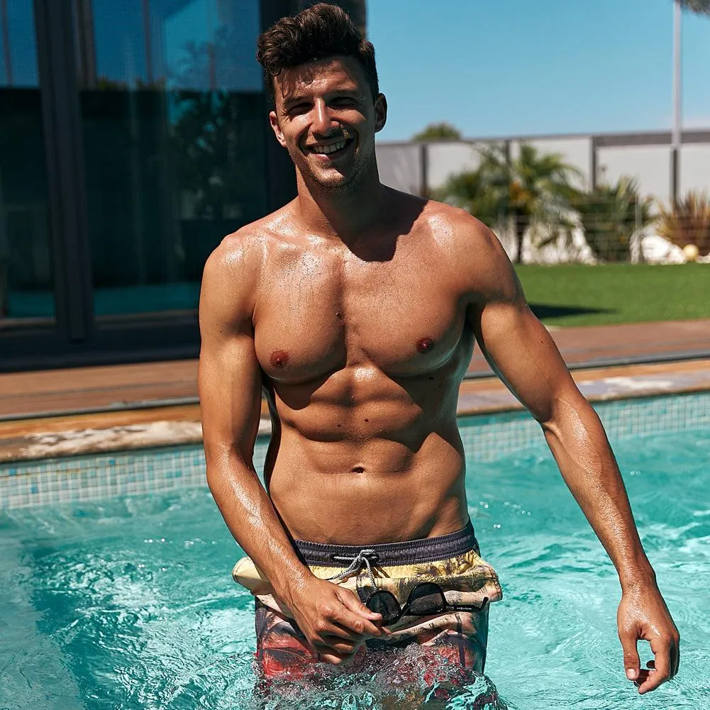 4.5 Inch Inseam Vintage Sunset Swim Trunks sold by maamgic product image thumbnail 3