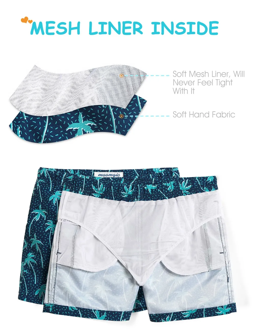 BeachBliss Kids Coconut Tree Swim Trunks sold by maamgic product image thumbnail 3