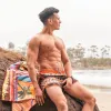 FolkPrint Bohemian Swim Trunks sold by maamgic