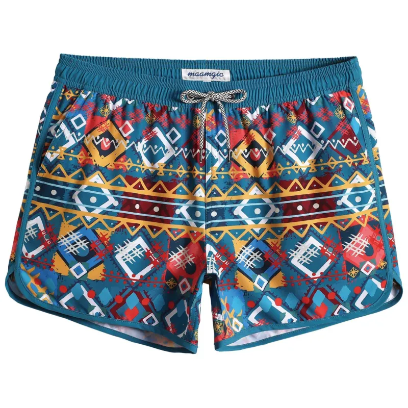 FolkPrint Bohemian Rhombus Swim Trunks sold by maamgic