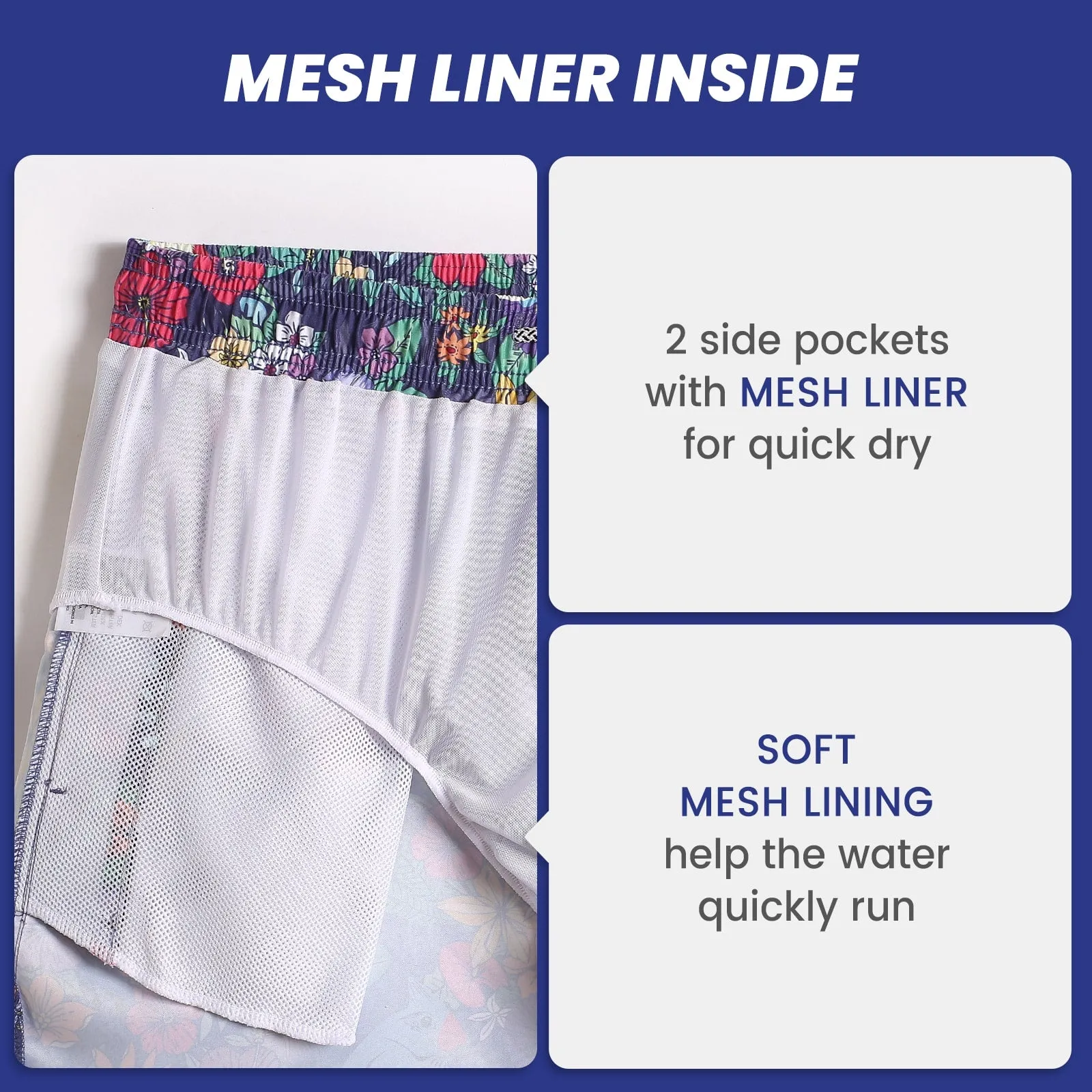 5.5 Inch Inseam Bouquets of Flowers Swim Trunks sold by maamgic product image thumbnail 5