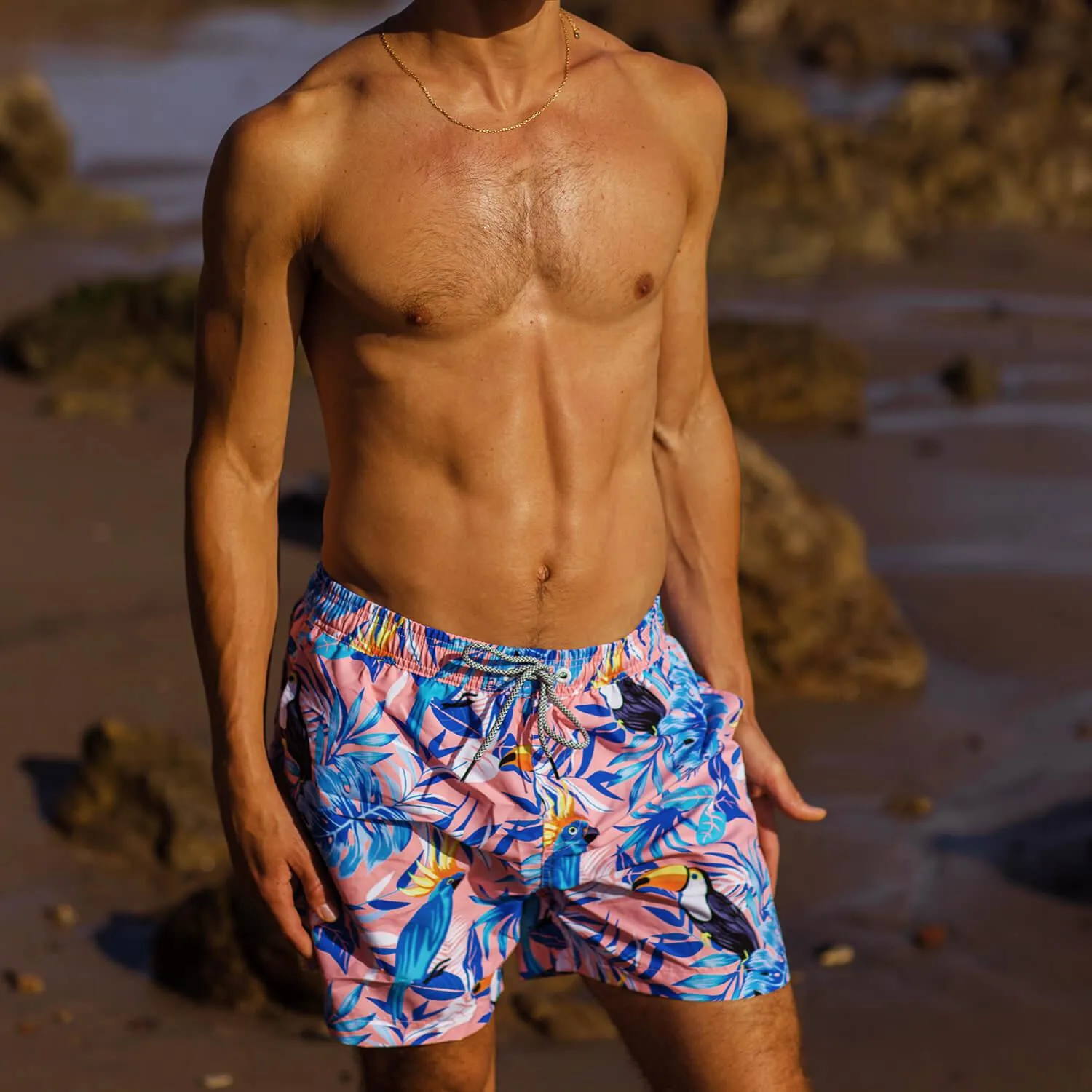Animazoom Giant Parrot Swim Trunks sold by maamgic product image thumbnail 3