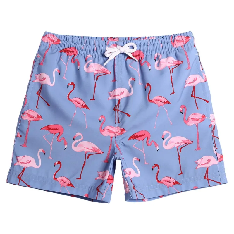 WildWave Kids Flamingo Swim Trunks sold by maamgic