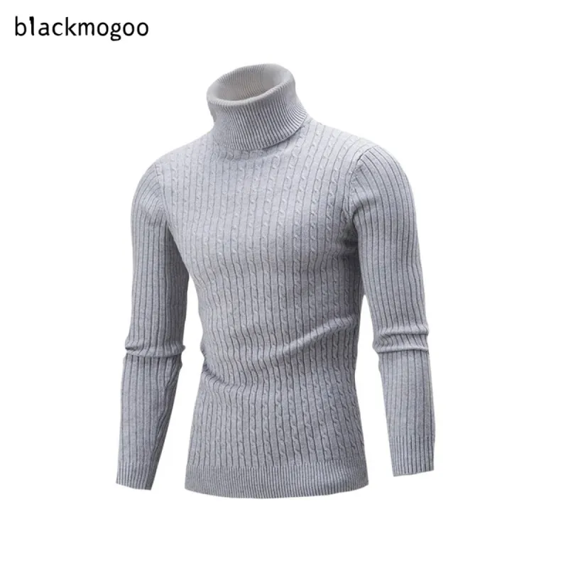 BLACKMOGOO Men's Turtleneck Sweater sold by maamgic