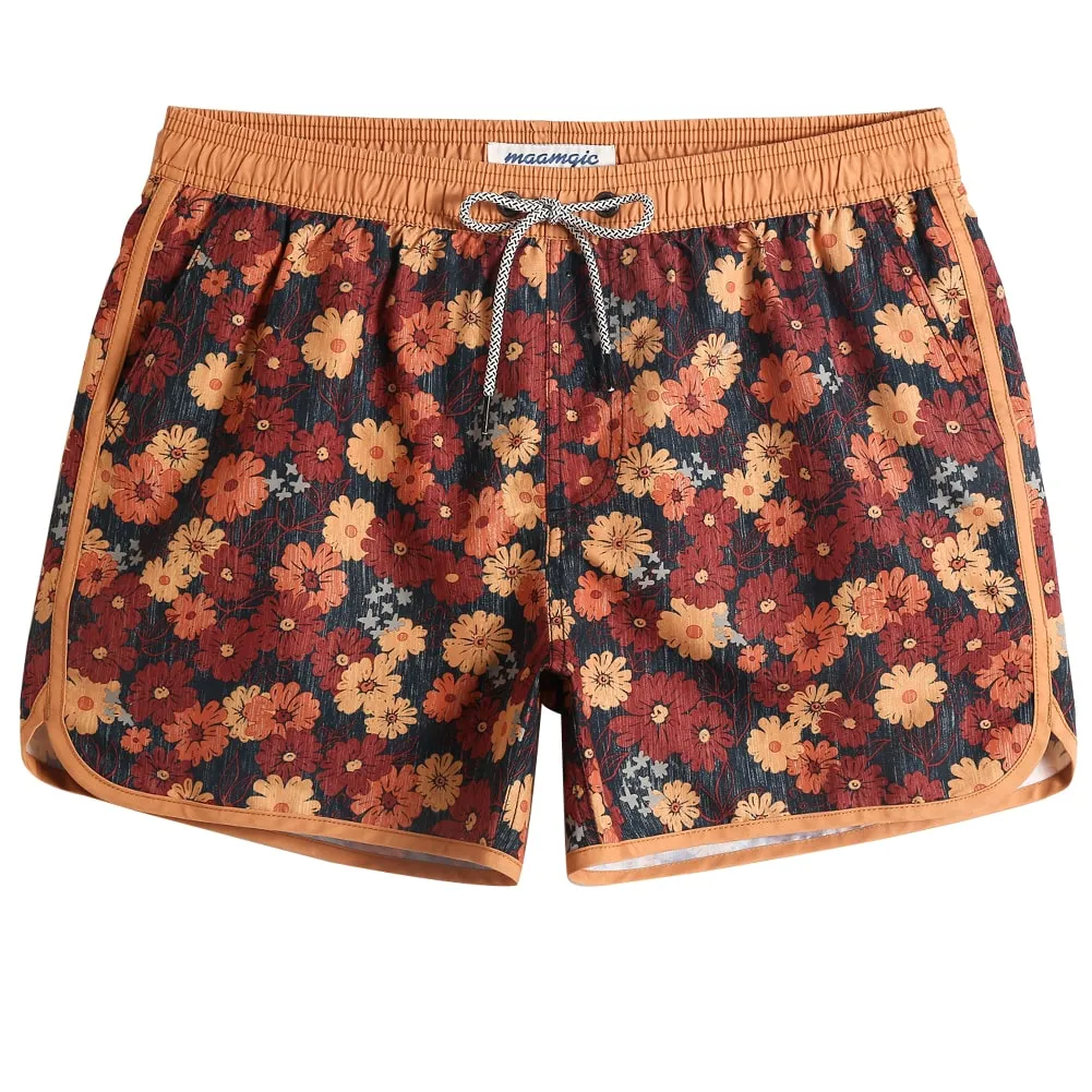 FloraFever Daisy Print Swim Trunks sold by maamgic