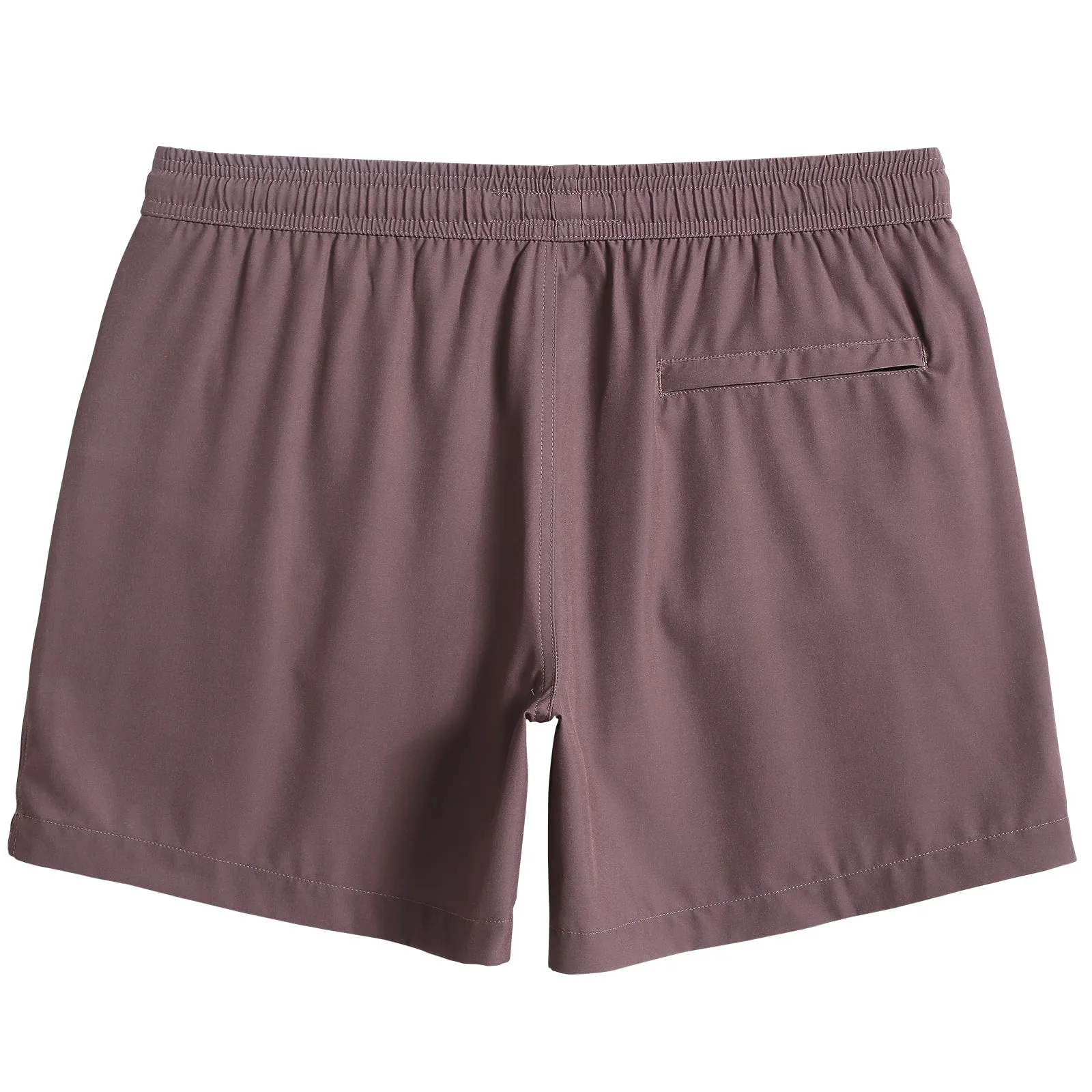 5.5 Inch Inseam Stretch Solid Wine Swim Trunks sold by maamgic product image thumbnail 5