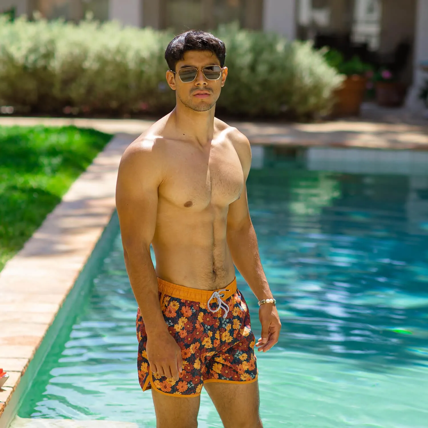 FloraFever Daisy Print Swim Trunks sold by maamgic product image thumbnail 2