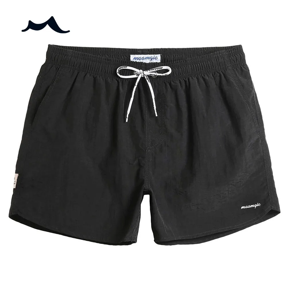 Mens Swim Trunks 4.5" with Mesh Lining Quick Dry Bathing Suits for Men Swimwear sold by maamgic