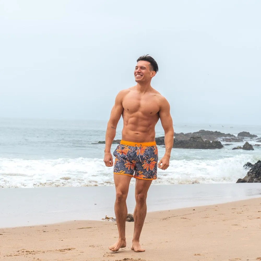 DreamScape Sunflower Printed Swim Trunks sold by maamgic product image thumbnail 4