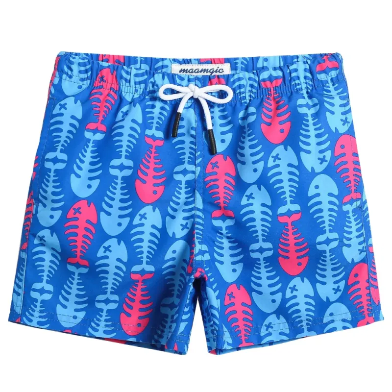 MarineDream Kids Fish Bone Swim Trunks sold by maamgic