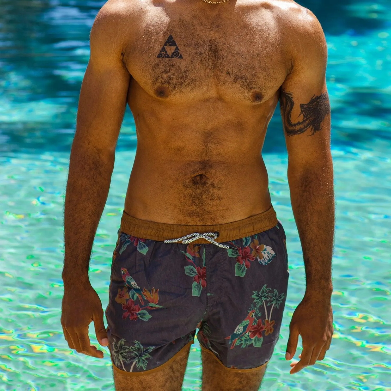 ChinoWave Parrot Print Swim Trunks sold by maamgic product image thumbnail 5