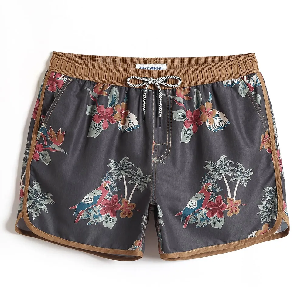 ChinoWave Parrot Print Swim Trunks sold by maamgic