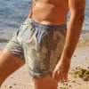 RetroRuse Camo Print Swim Trunks sold by maamgic