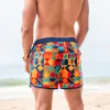 FolkPrint Geometric Swim Trunks sold by maamgic
