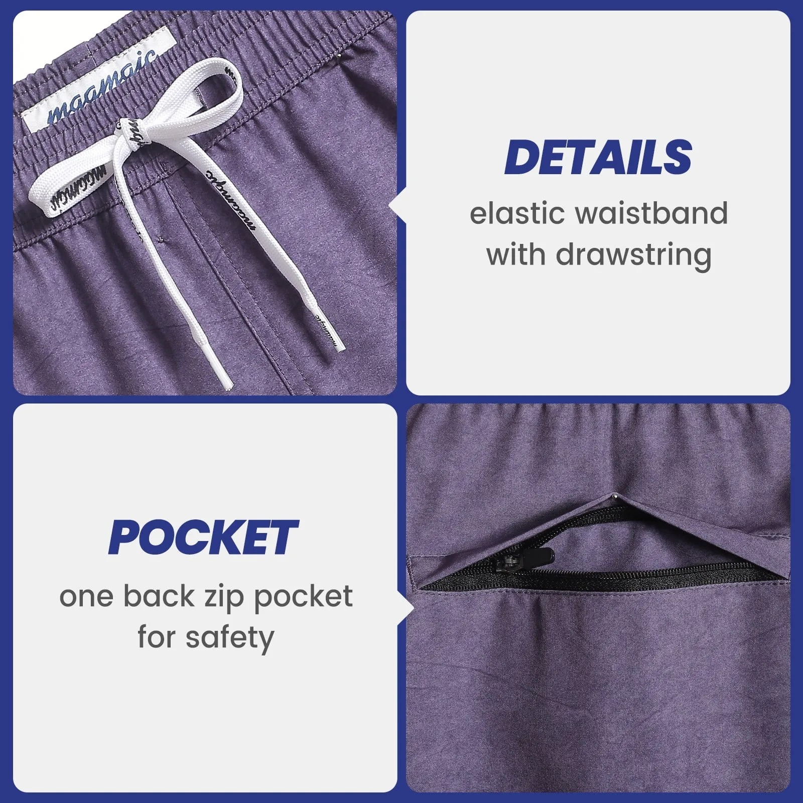 PurePalette Ⅱ Solid Color Stretch Swim Trunks sold by maamgic product image thumbnail 5