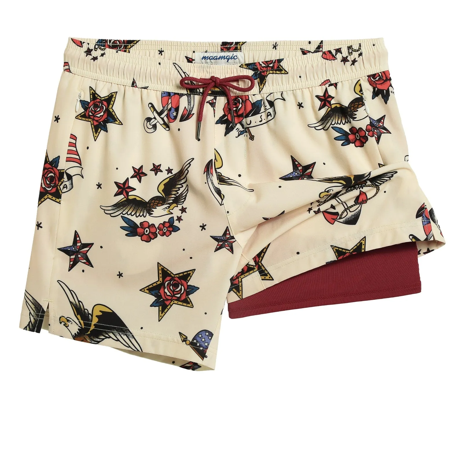 BioBloom Bald Eagle Swim Trunks sold by maamgic