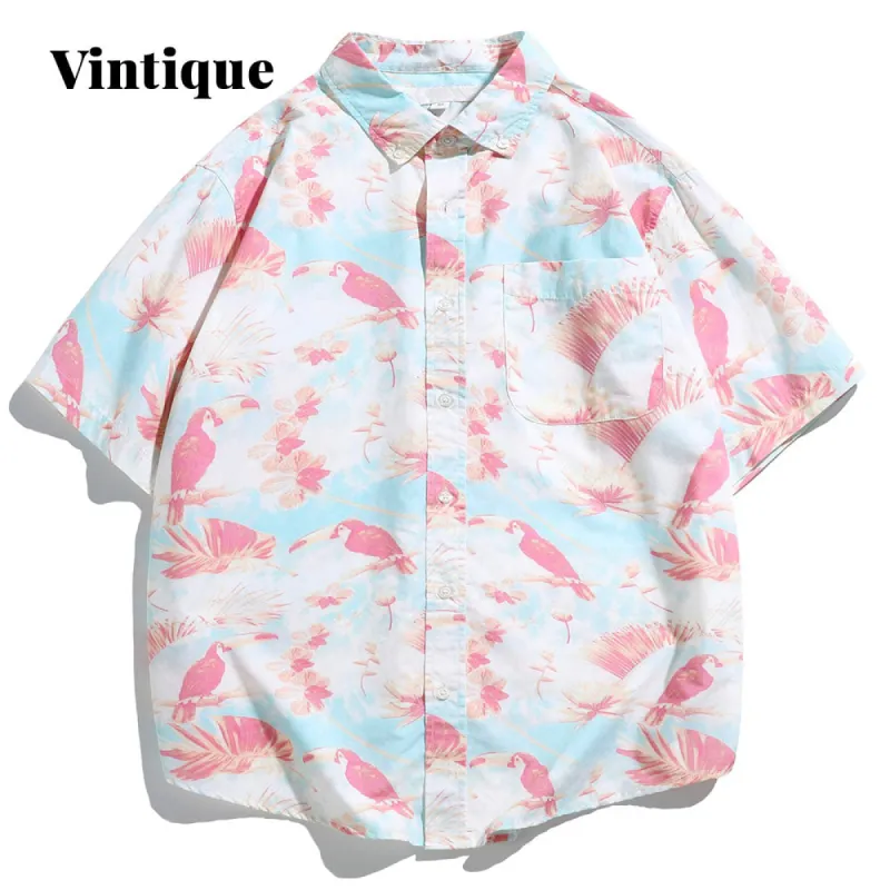 Vintique Short Sleeve Printed Ⅱ Hawaiian Shirts sold by maamgic