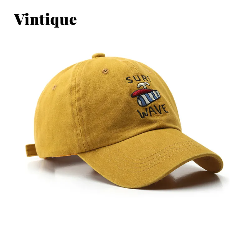 Vintique Embroidered Cotton-Twill Adjustable Baseball Cap sold by maamgic