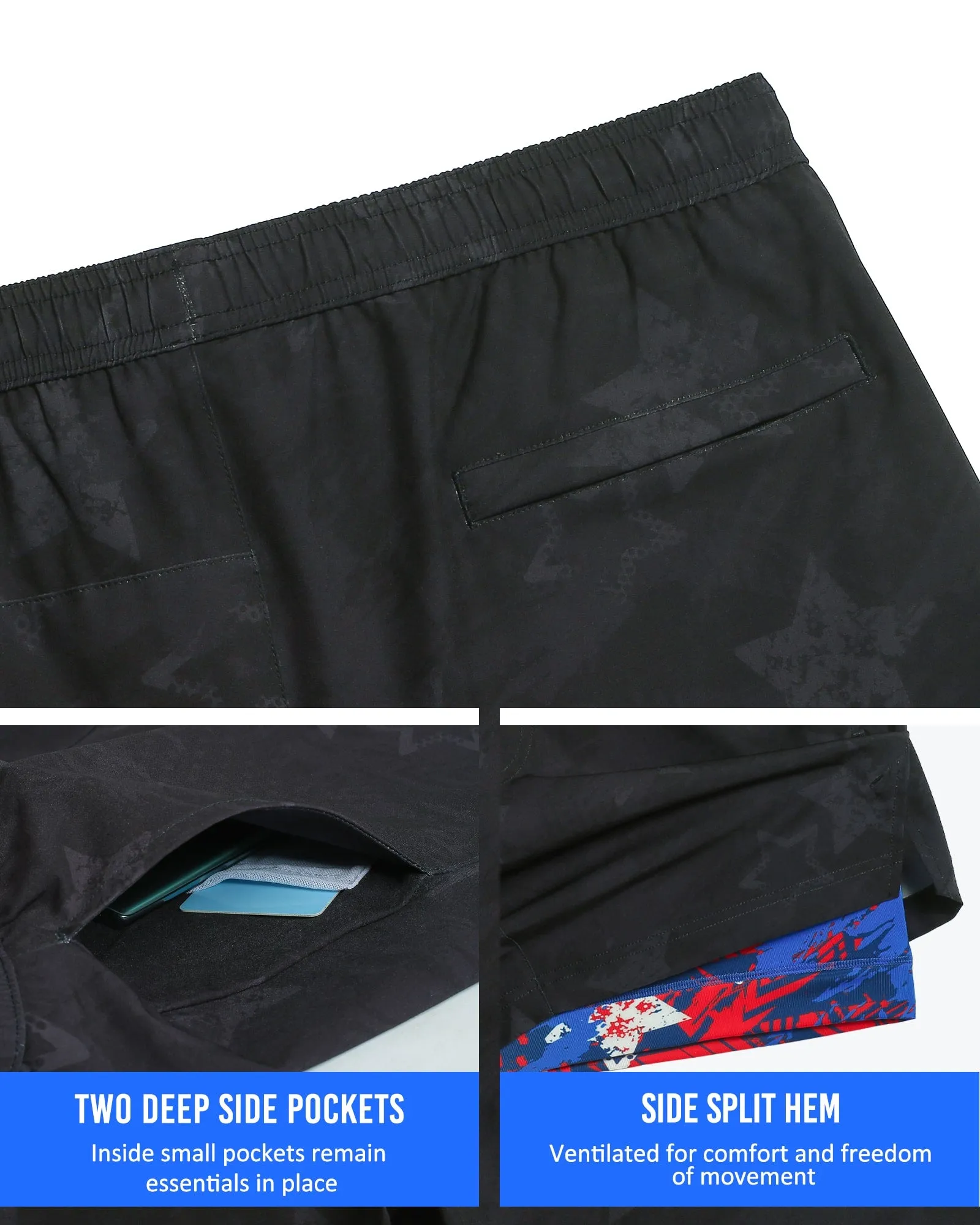 AfricanPulse Short Lined Gym Shorts sold by maamgic product image thumbnail 5