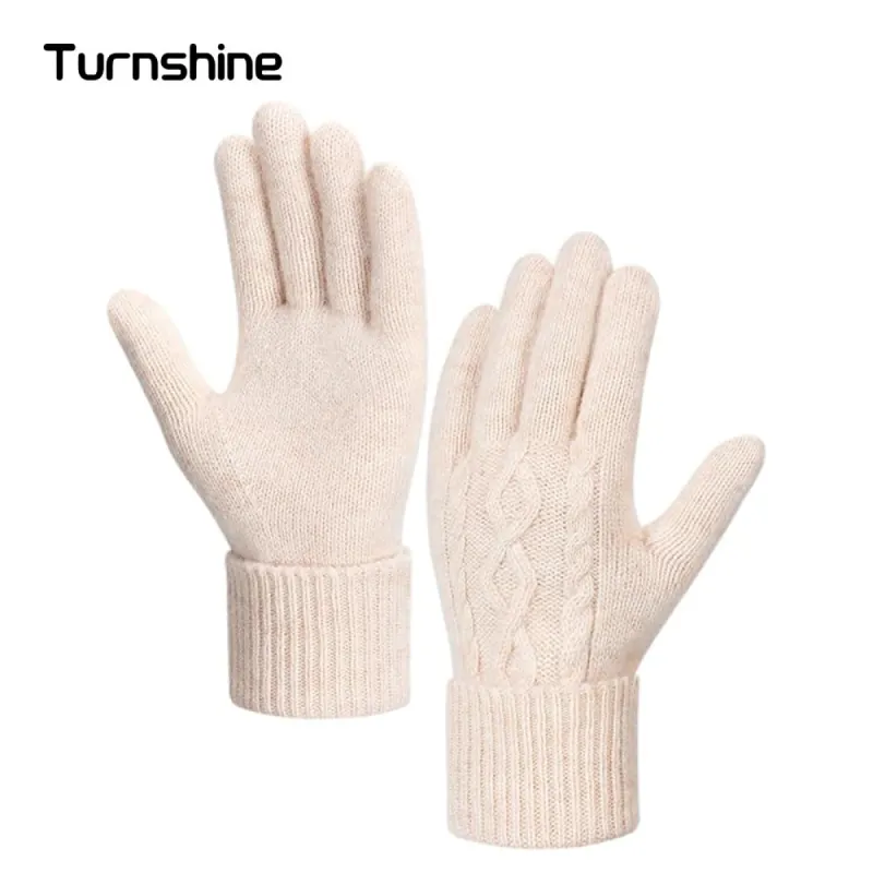 Turnshine Unisex Cable Knit Winter Warm Gloves Gloves sold by maamgic