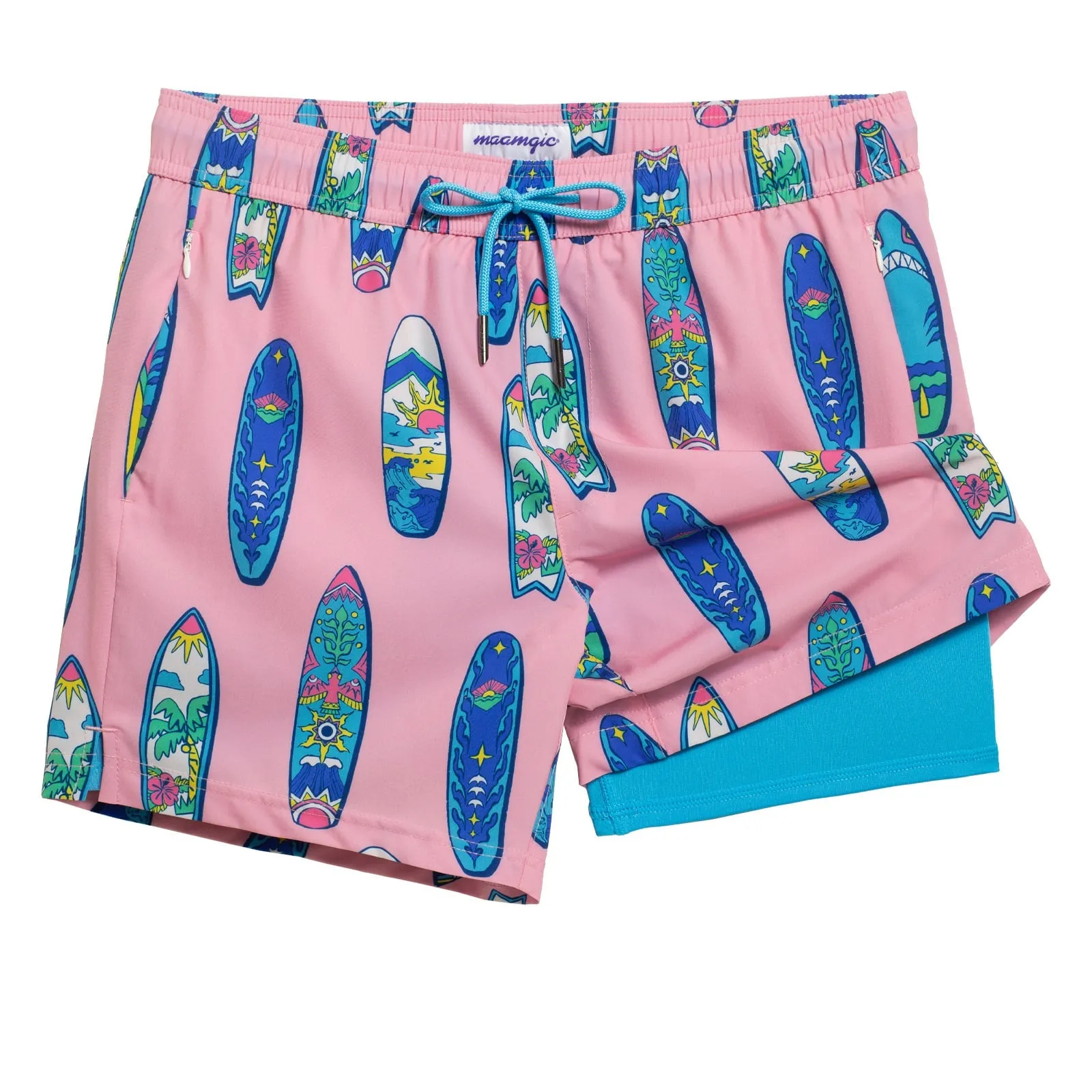 VivaVacay Paddle Board Swim Trunks sold by maamgic