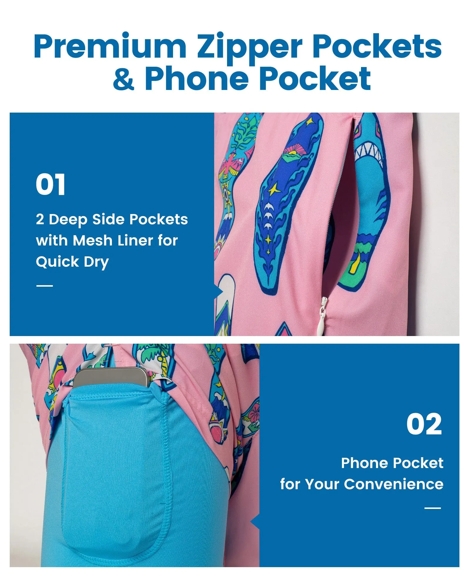 VivaVacay Paddle Board Swim Trunks sold by maamgic product image thumbnail 4