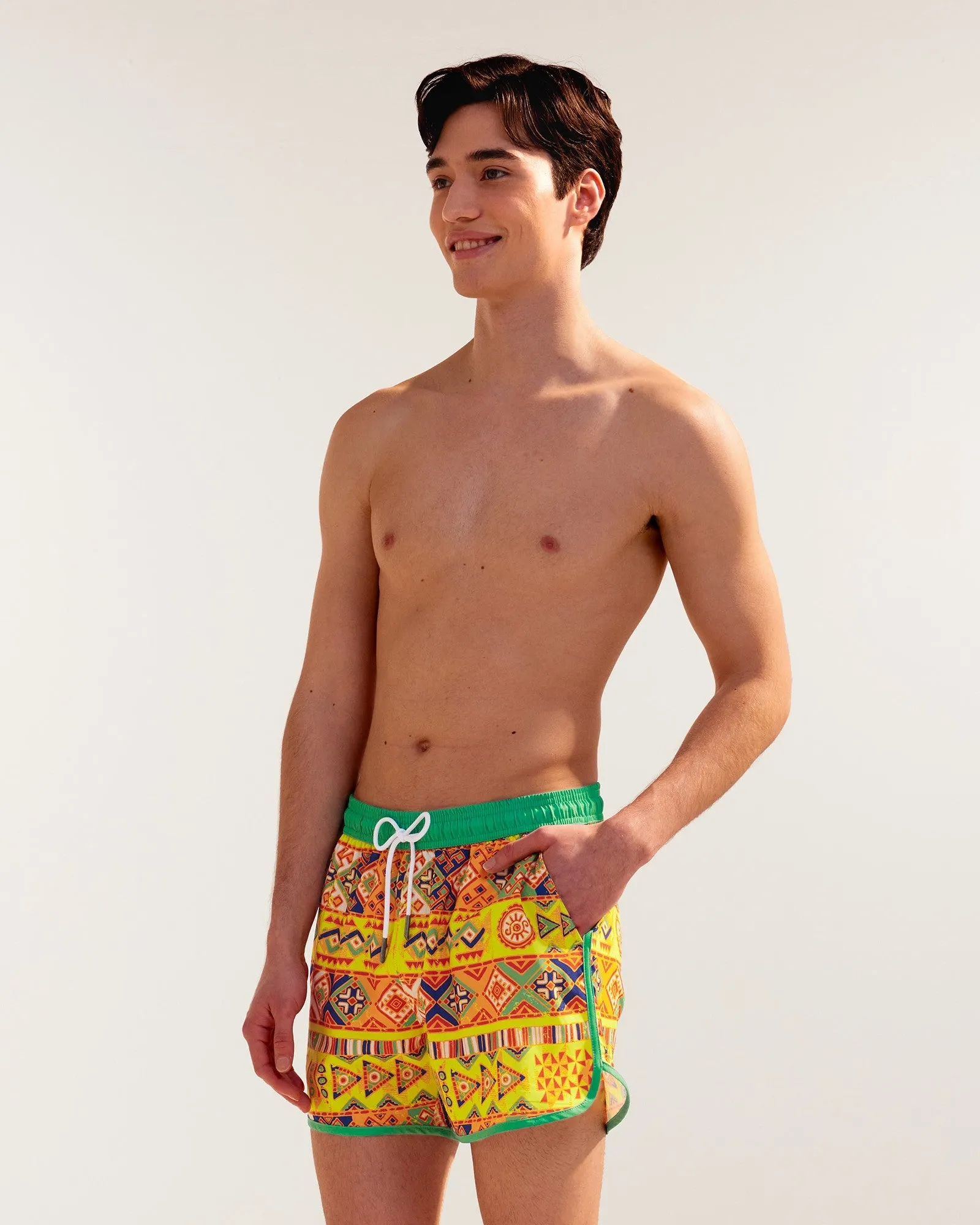 Vintage Tribal Vibes 4.5" Swim Shorts sold by maamgic product image thumbnail 4