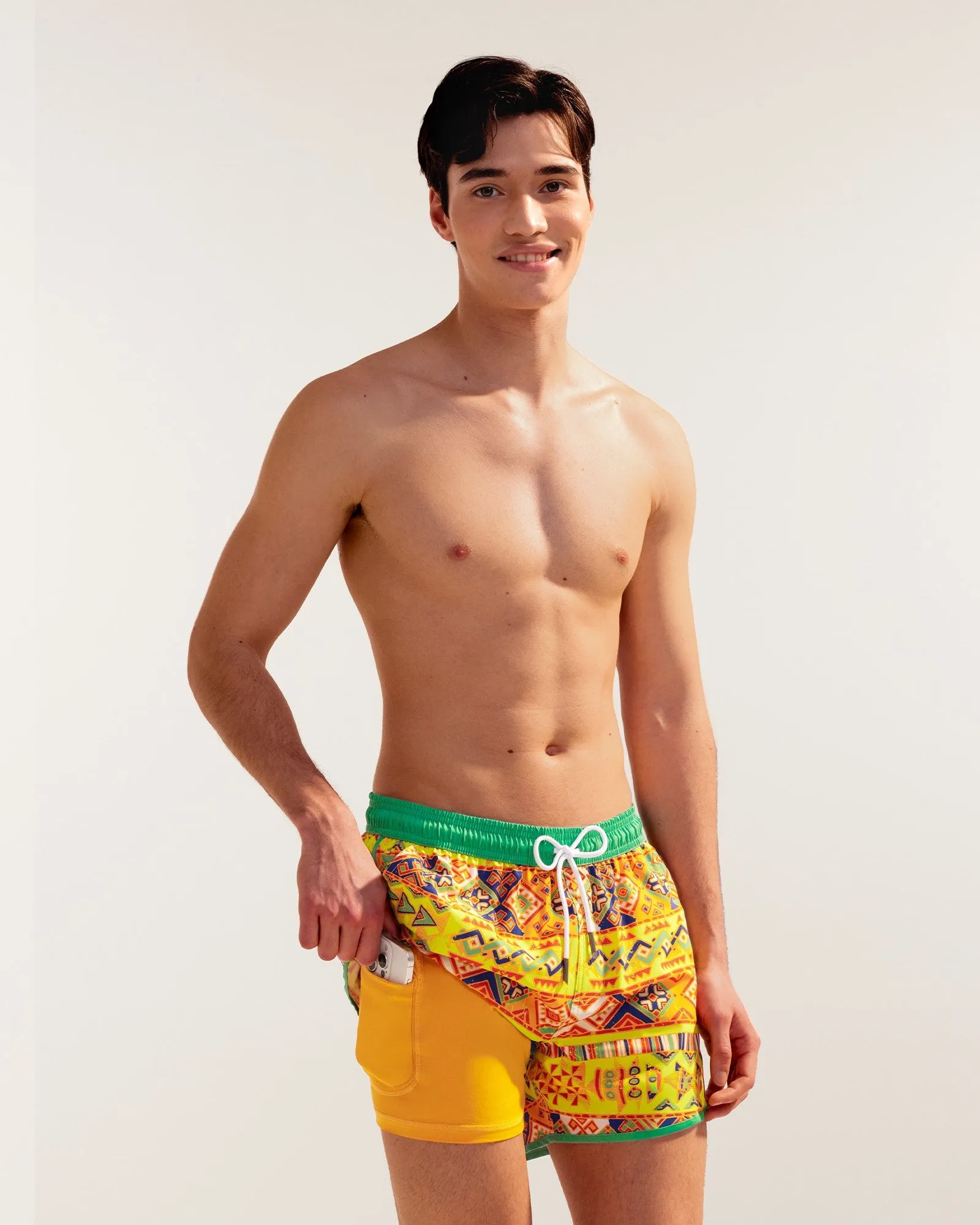Vintage Tribal Vibes 4.5" Swim Shorts sold by maamgic product image thumbnail 2