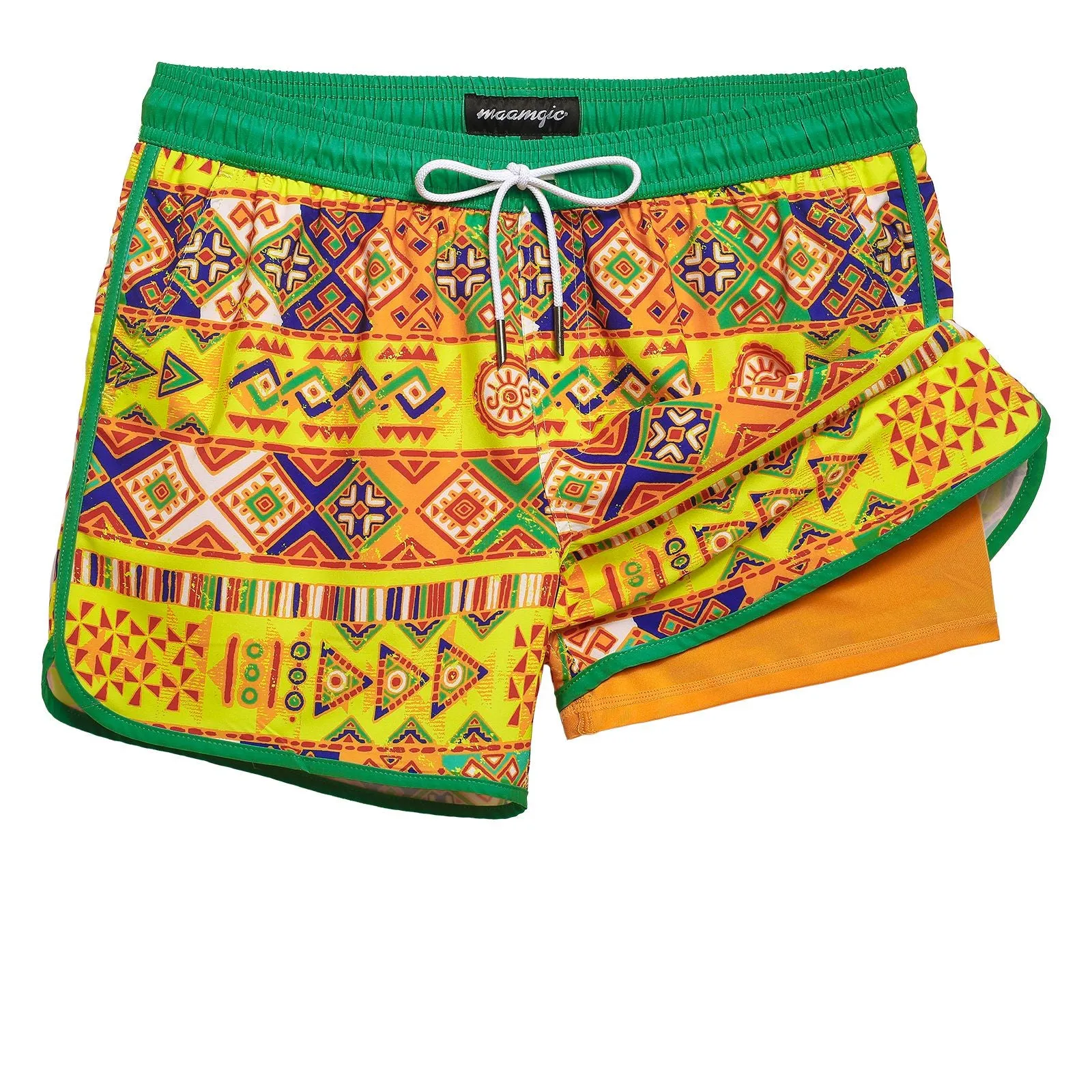 Vintage Tribal Vibes 4.5" Swim Shorts sold by maamgic