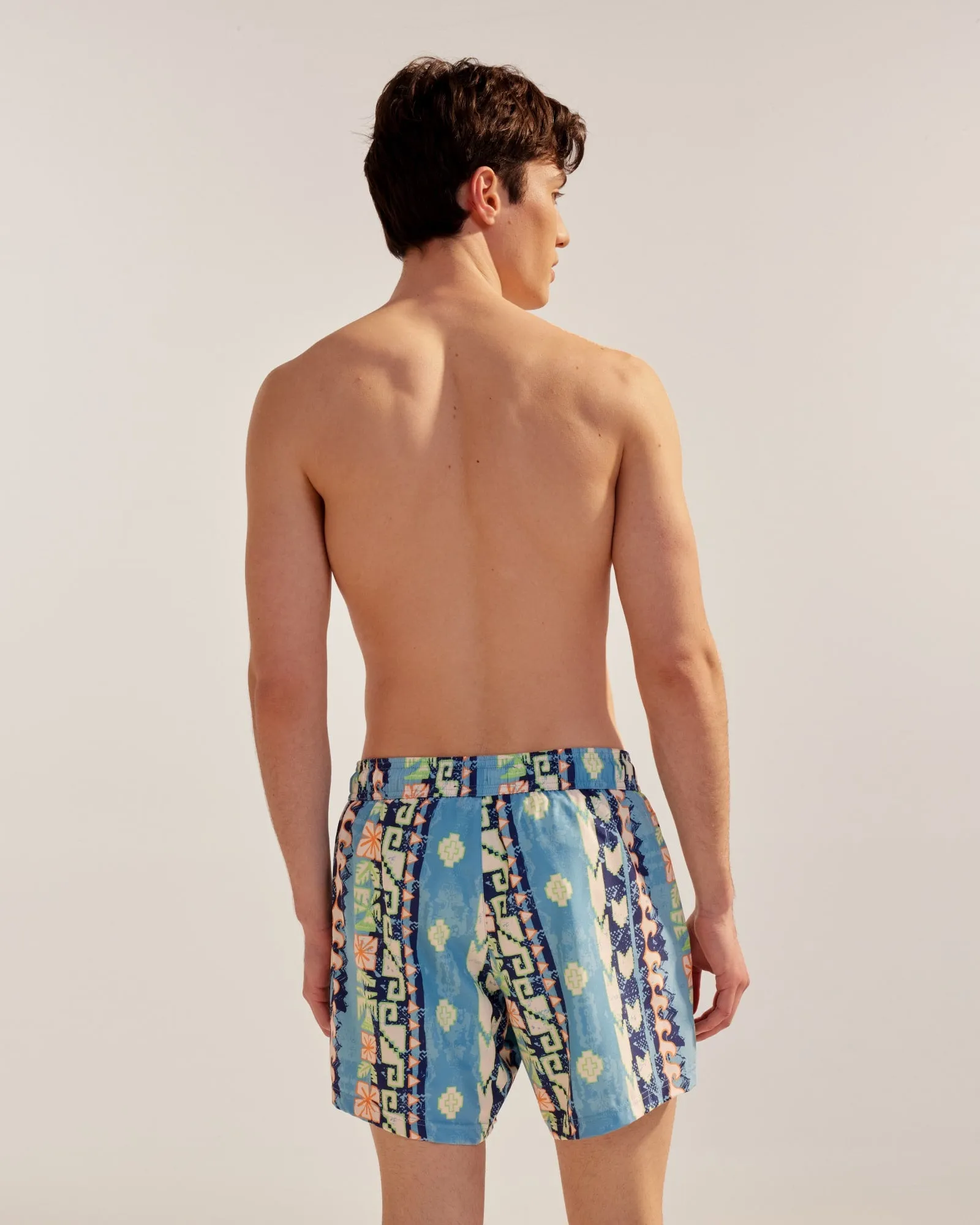 EpochEcho Tropical Aztec Fusion Swim Trunks sold by maamgic product image thumbnail 4