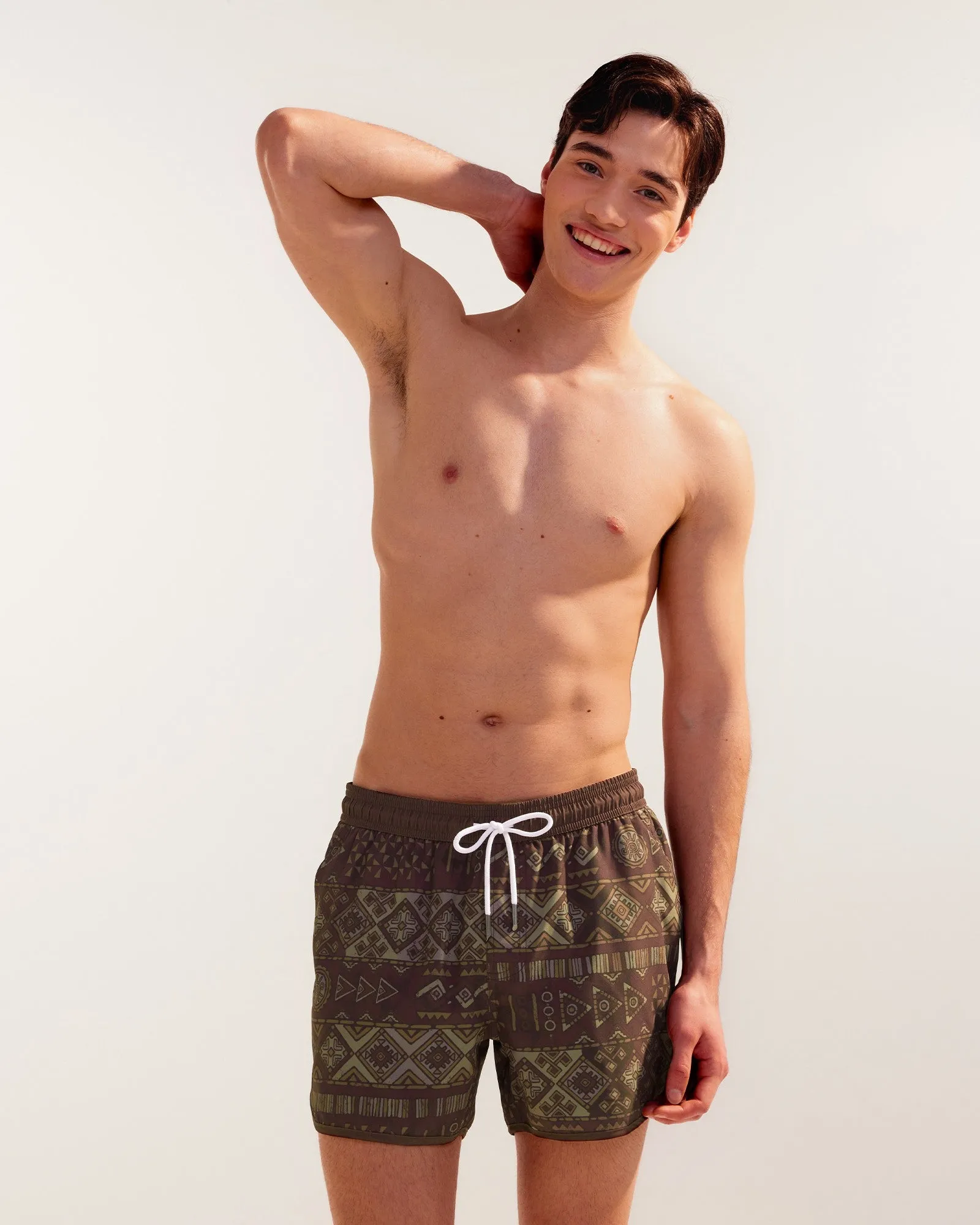 HeritageTide Totem Brown Swim Trunks sold by maamgic product image thumbnail 3