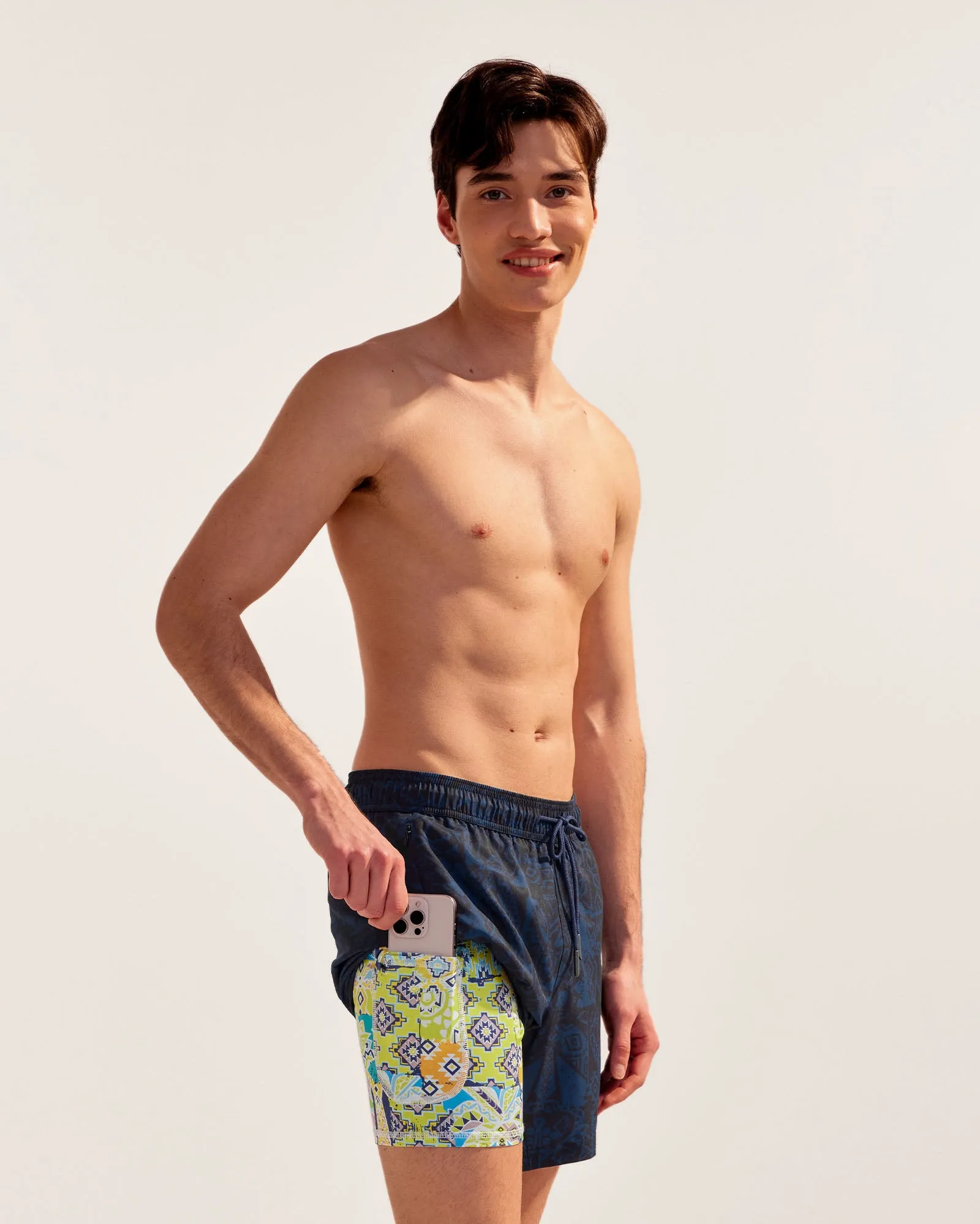 TribalTime Pyramid Geo Swim Trunks sold by maamgic product image thumbnail 2