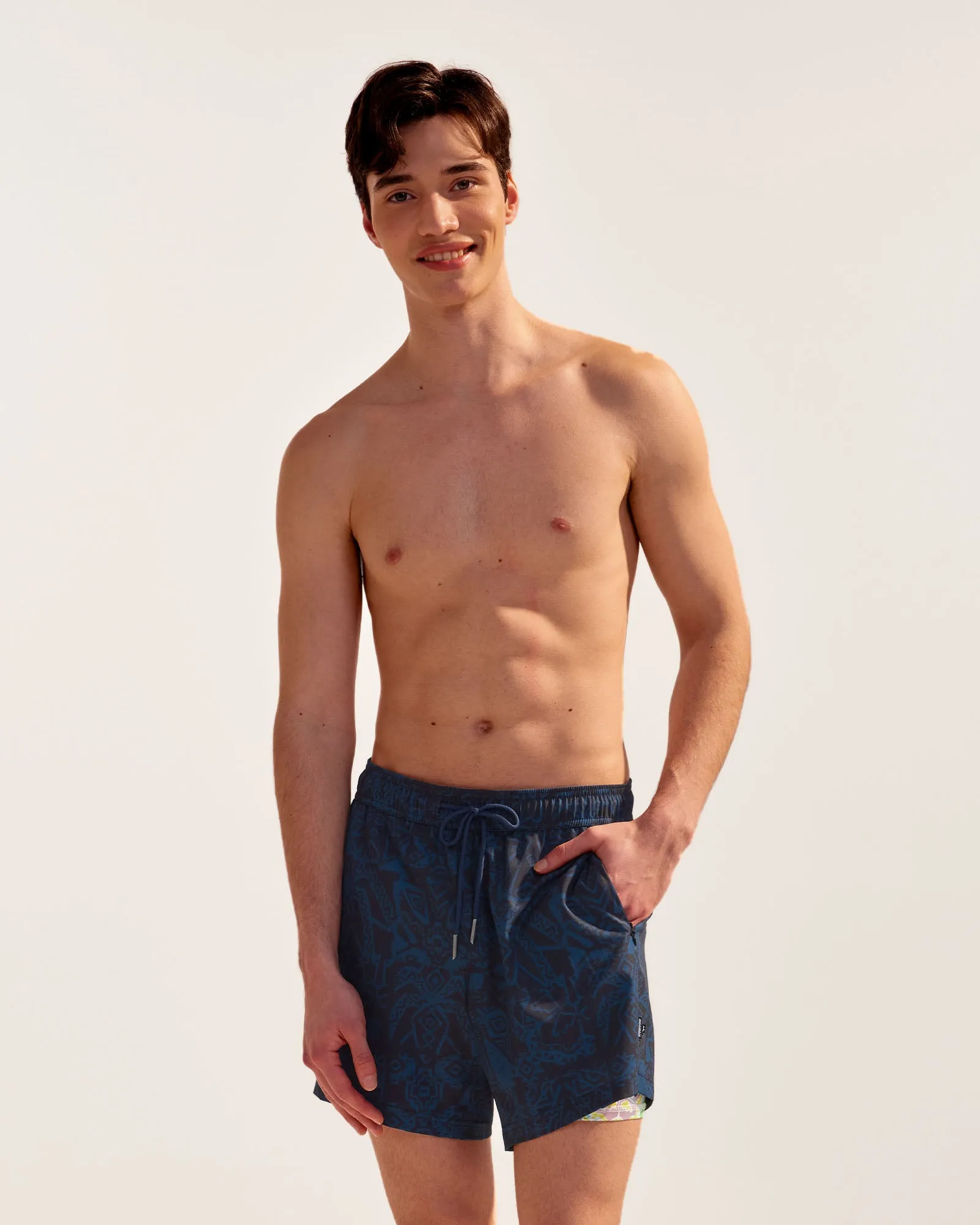 TribalTime Pyramid Geo Swim Trunks sold by maamgic product image thumbnail 4