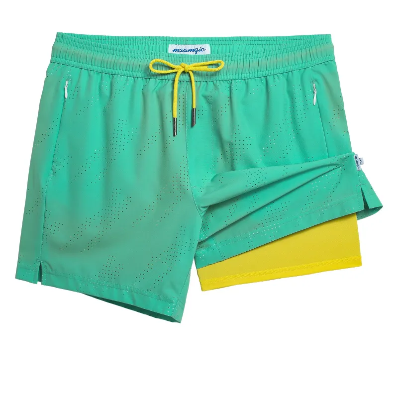 Easybreath II Two-Tone Minimal Swim Trunks made by maamgic