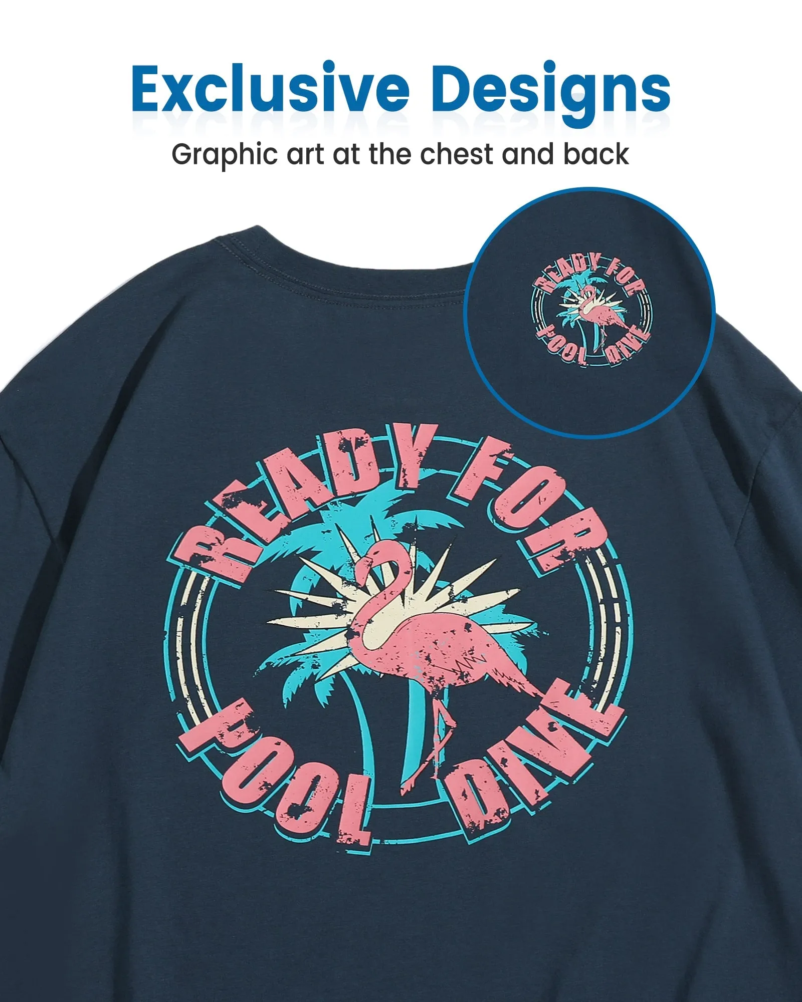 AlohaVibe Breathable Flamingo T-Shirt sold by maamgic product image thumbnail 4