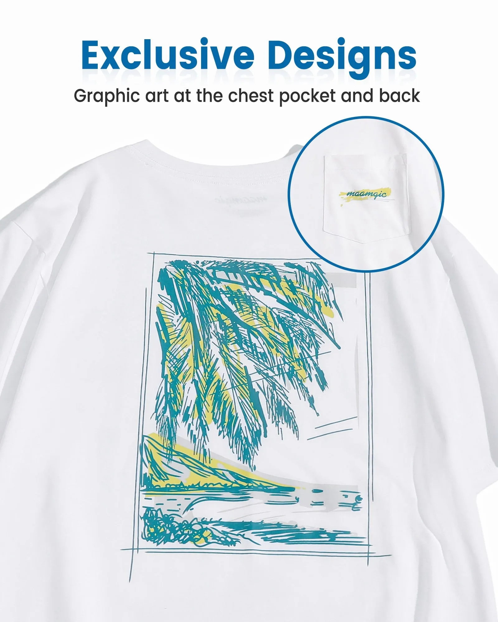 AlohaVibe Breathable Palm Tree T-Shirt sold by maamgic product image thumbnail 4