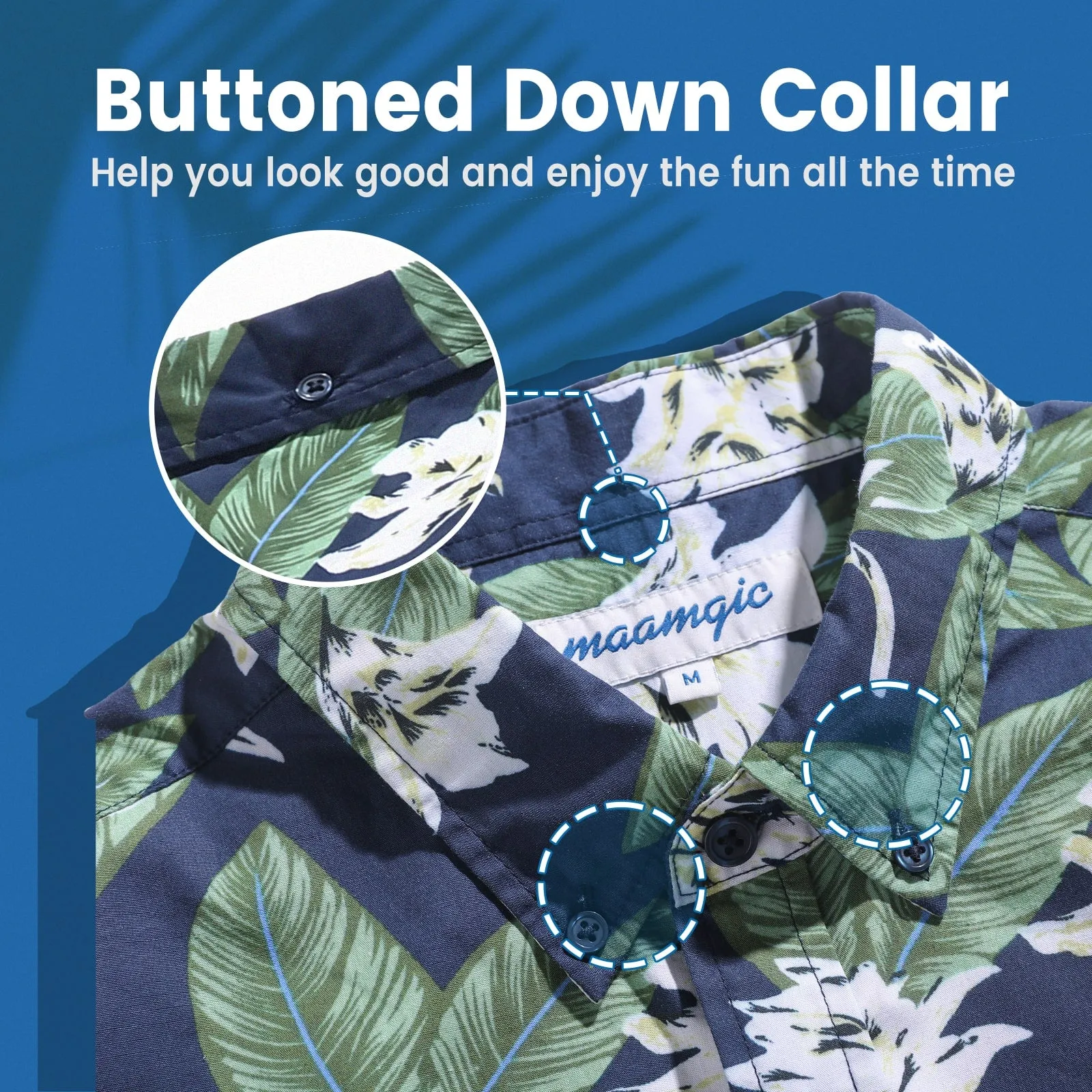 HawaiDay Floral Short Sleeve Shirts sold by maamgic product image thumbnail 4