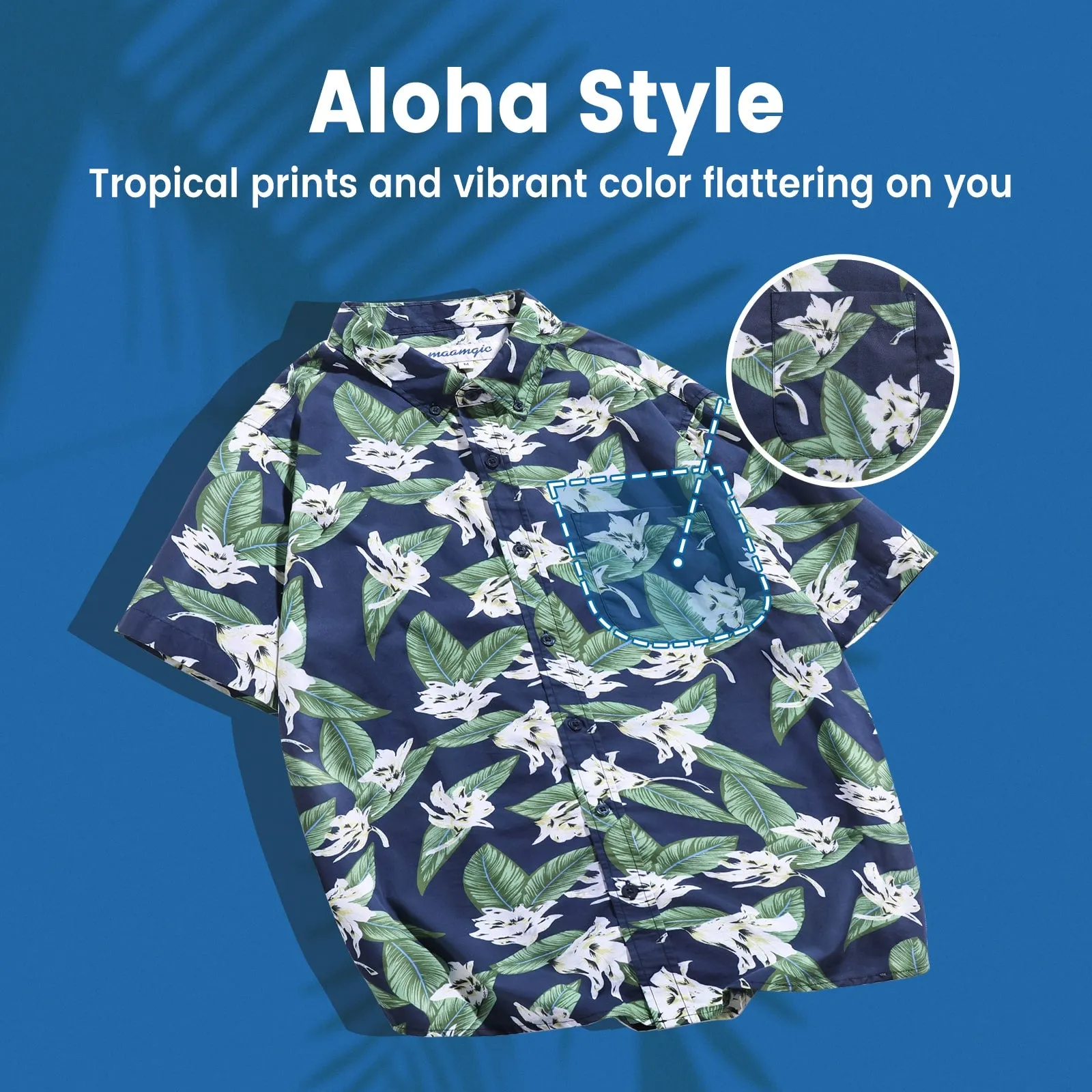 HawaiDay Floral Short Sleeve Shirts sold by maamgic product image thumbnail 2