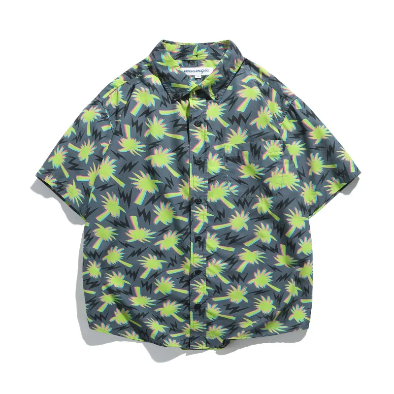 HawaiDay Coconut Tree Short Sleeve Shirts sold by maamgic